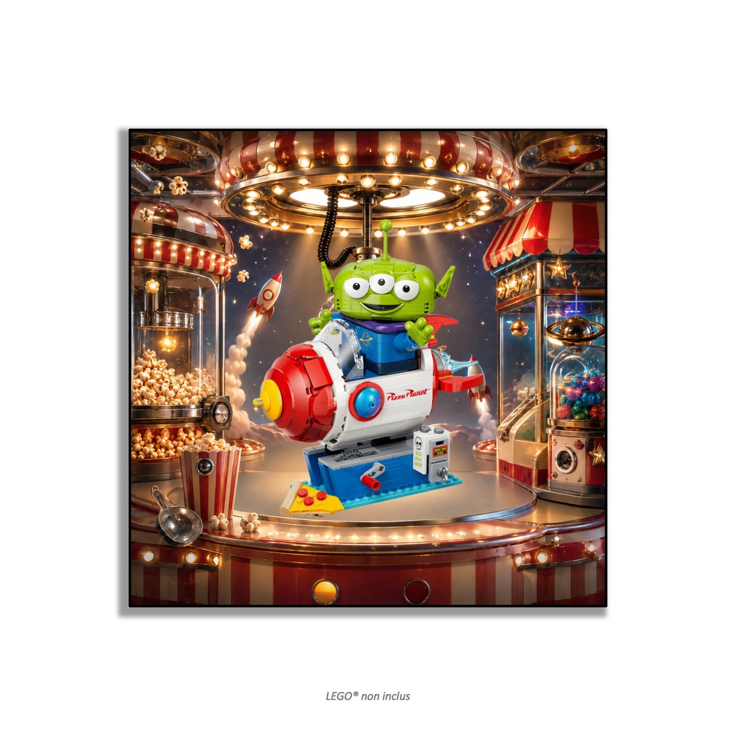 Tableau mural LEGO® Alien 43307, 3 finitions
