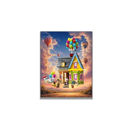 Wanddisplay LEGO® 43217 Het huis uit Up, 3 afwerkingen