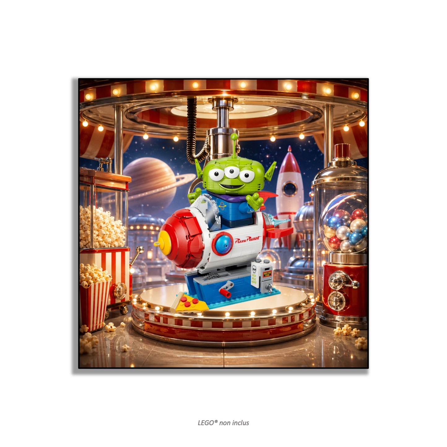 Tableau mural LEGO® Alien 43307, 3 finitions