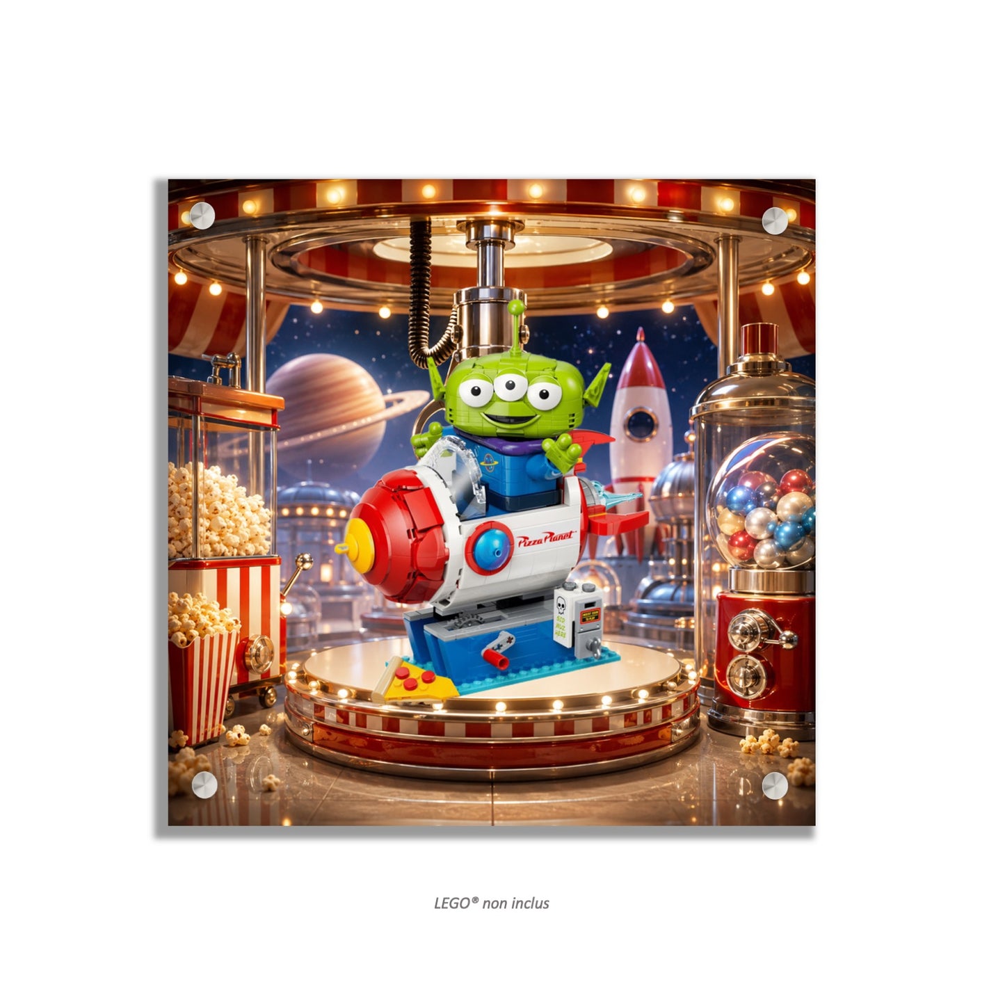 Tableau mural LEGO® Alien 43307, 3 finitions