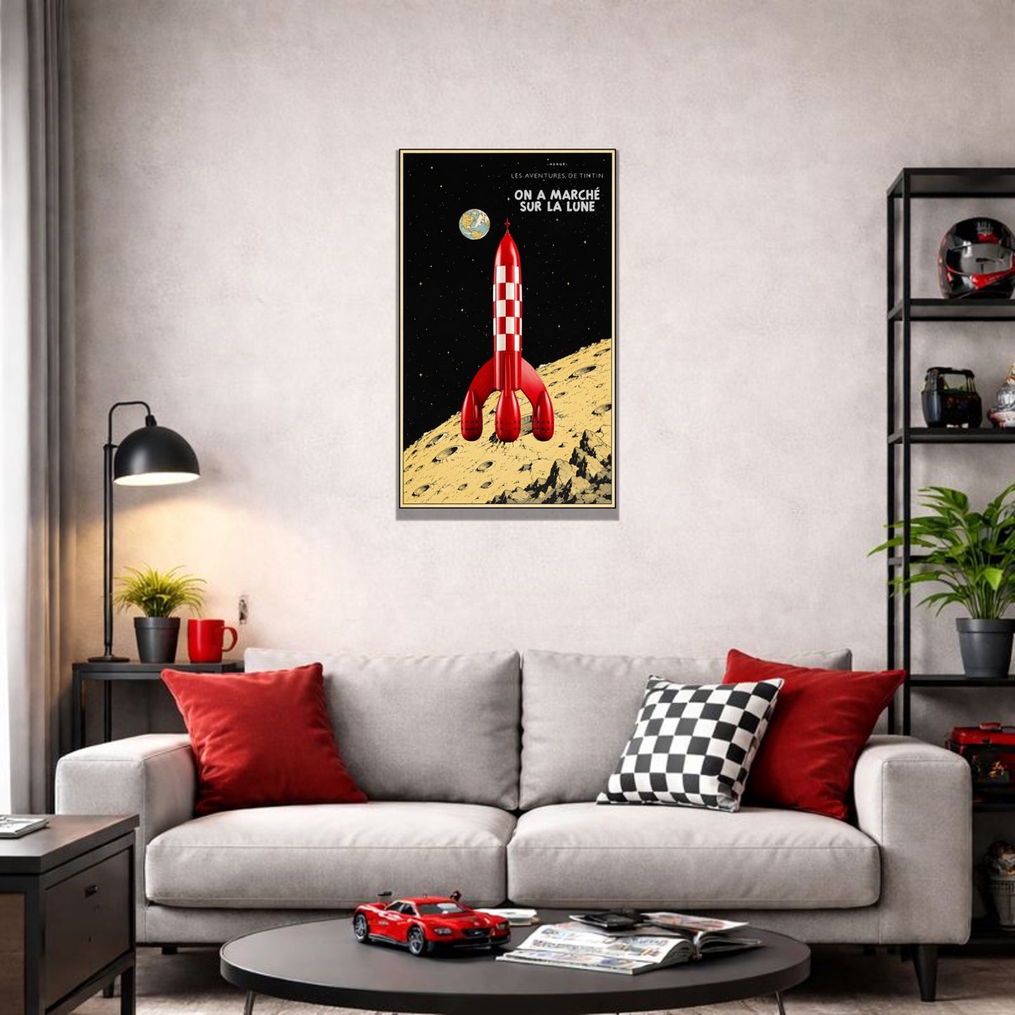 Tableaux muraux LEGO Ideas La Fusée de Tintin 21367 — 5 styles, 2 finitions
