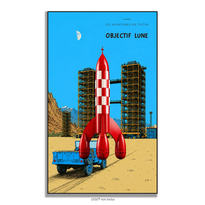 Tableaux muraux LEGO Ideas La Fusée de Tintin 21367 — 5 styles, 2 finitions