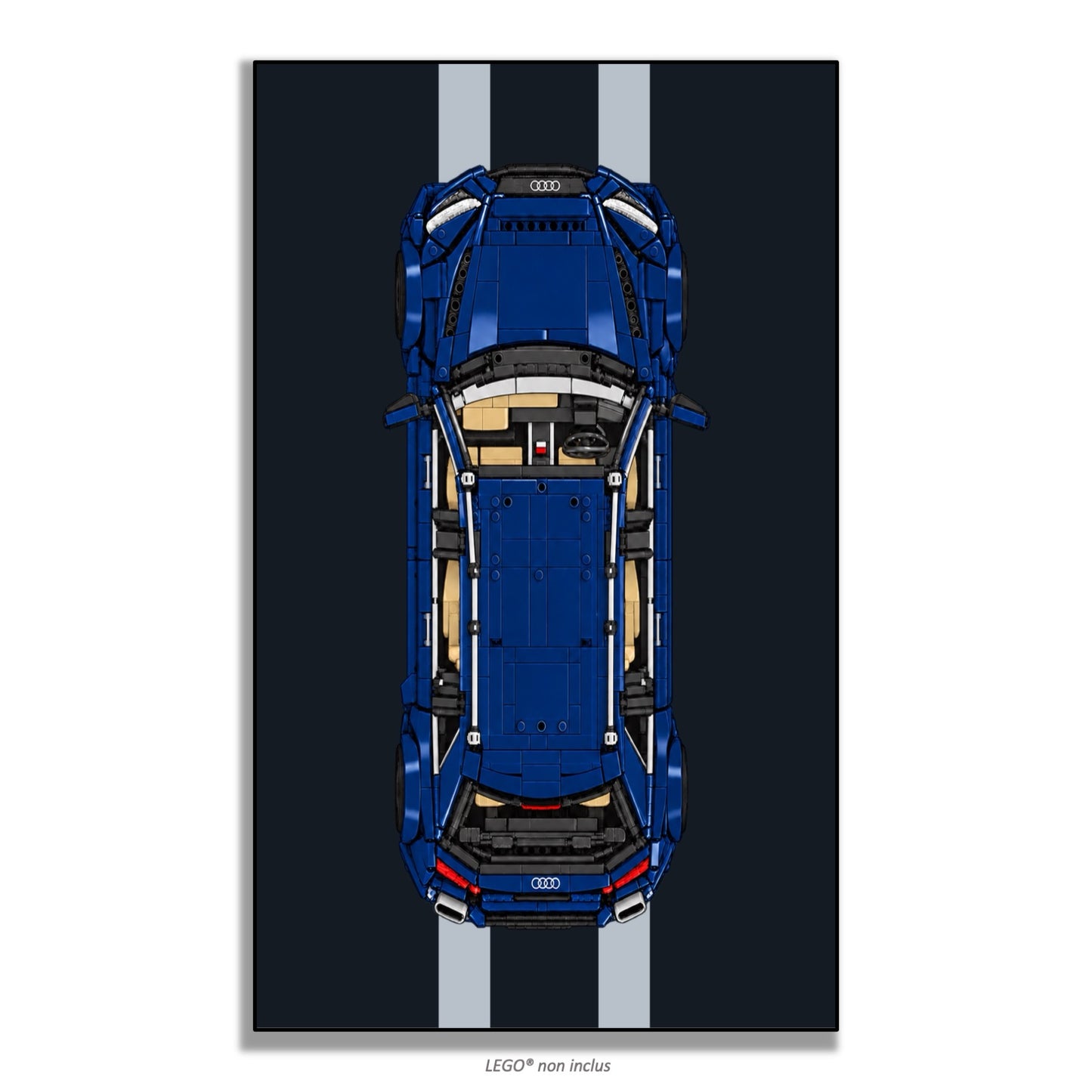 Tableau mural pour Cada Audi RS6 Avant C61515W, 4 styles, 3 finitions