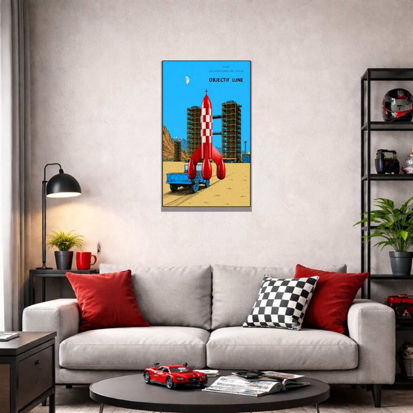 Tableaux muraux LEGO Ideas La Fusée de Tintin 21367 — 5 styles, 2 finitions