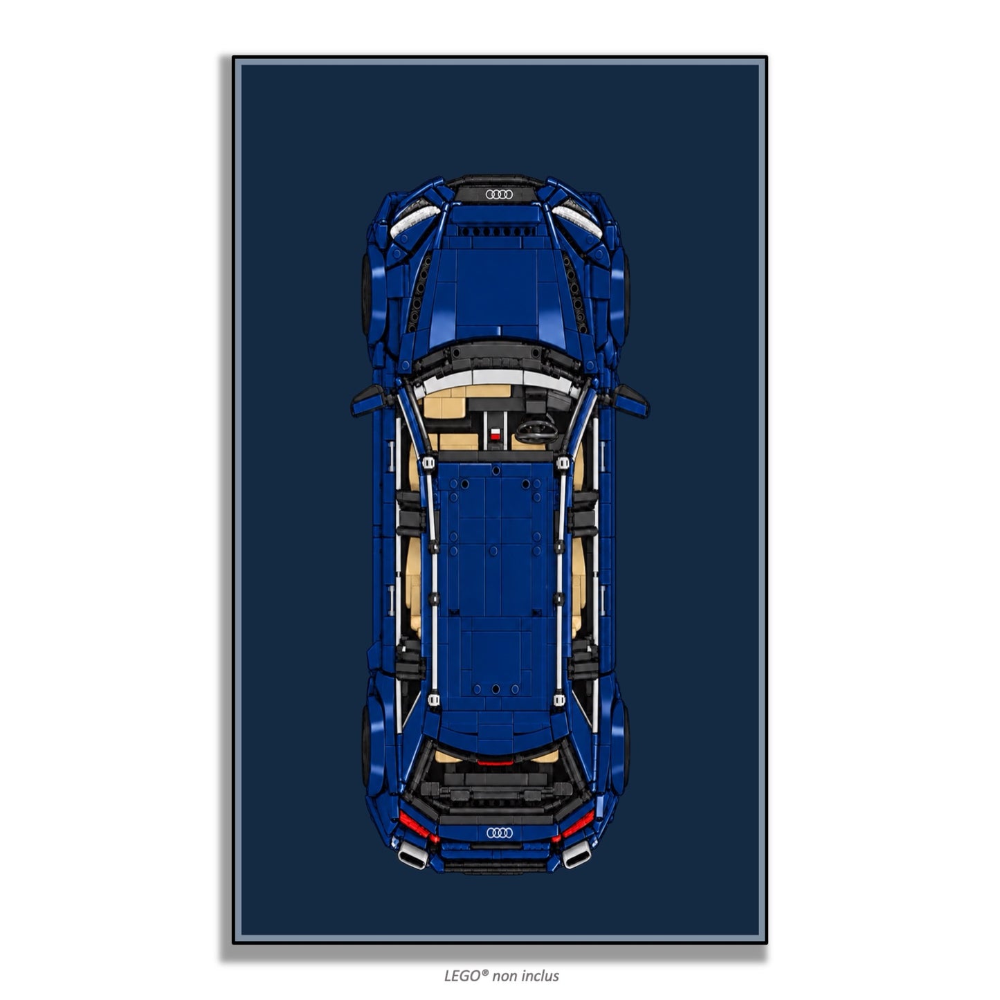 Tableau mural pour Cada Audi RS6 Avant C61515W, 4 styles, 3 finitions