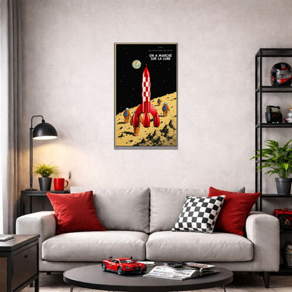 Tableaux muraux LEGO Ideas La Fusée de Tintin 21367 — 5 styles, 2 finitions
