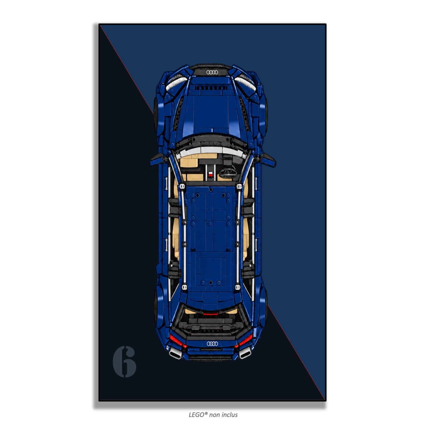 Tableau mural pour Cada Audi RS6 Avant C61515W, 4 styles, 3 finitions