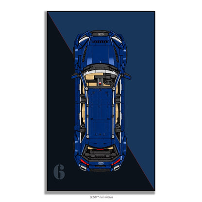 Tableau mural pour Cada Audi RS6 Avant C61515W, 4 styles, 3 finitions