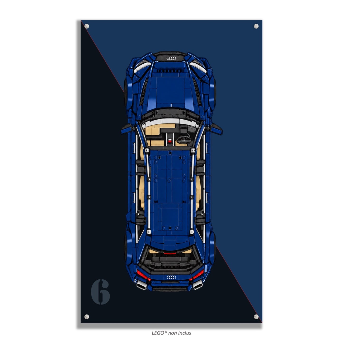 Tableau mural pour Cada Audi RS6 Avant C61515W, 4 styles, 3 finitions