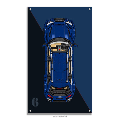 Tableau mural pour Cada Audi RS6 Avant C61515W, 4 styles, 3 finitions