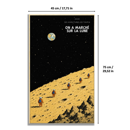 Tableaux muraux LEGO Ideas La Fusée de Tintin 21367 — 5 styles, 2 finitions