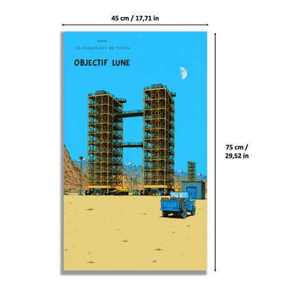 Tableaux muraux LEGO Ideas La Fusée de Tintin 21367 — 5 styles, 2 finitions