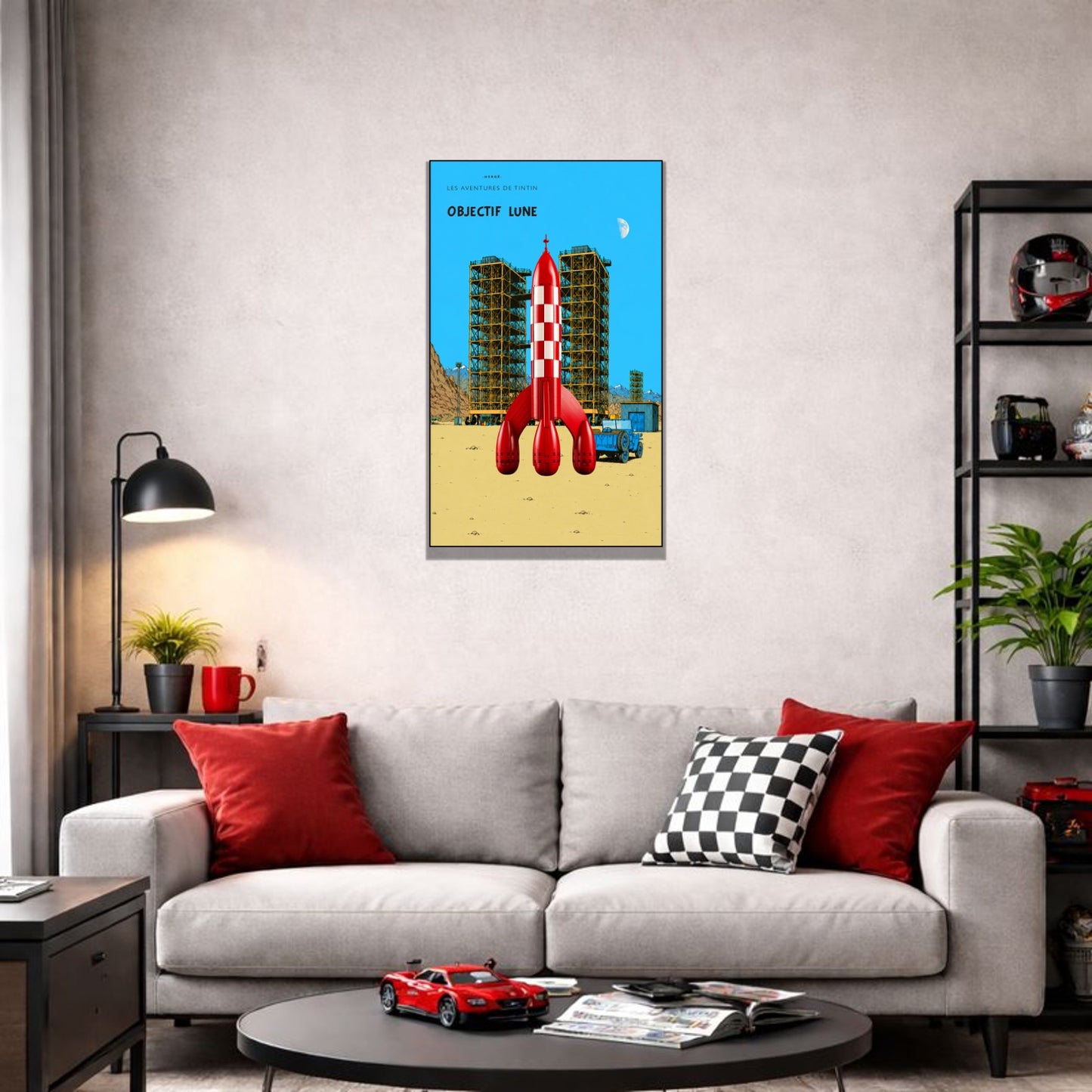 Tableaux muraux LEGO Ideas La Fusée de Tintin 21367 — 5 styles, 2 finitions