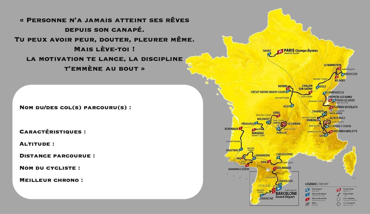 Le vélo de route LEGO® 11380 – Décor Legacy Route – Visuel du décor seul, sans le set – Fond de meuble aluminium Kadris®